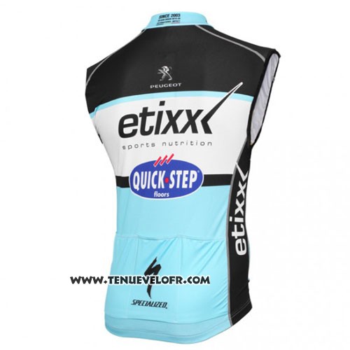 2016 Gilet Coupe-vent Etixx Quick Step Noir et Bleu